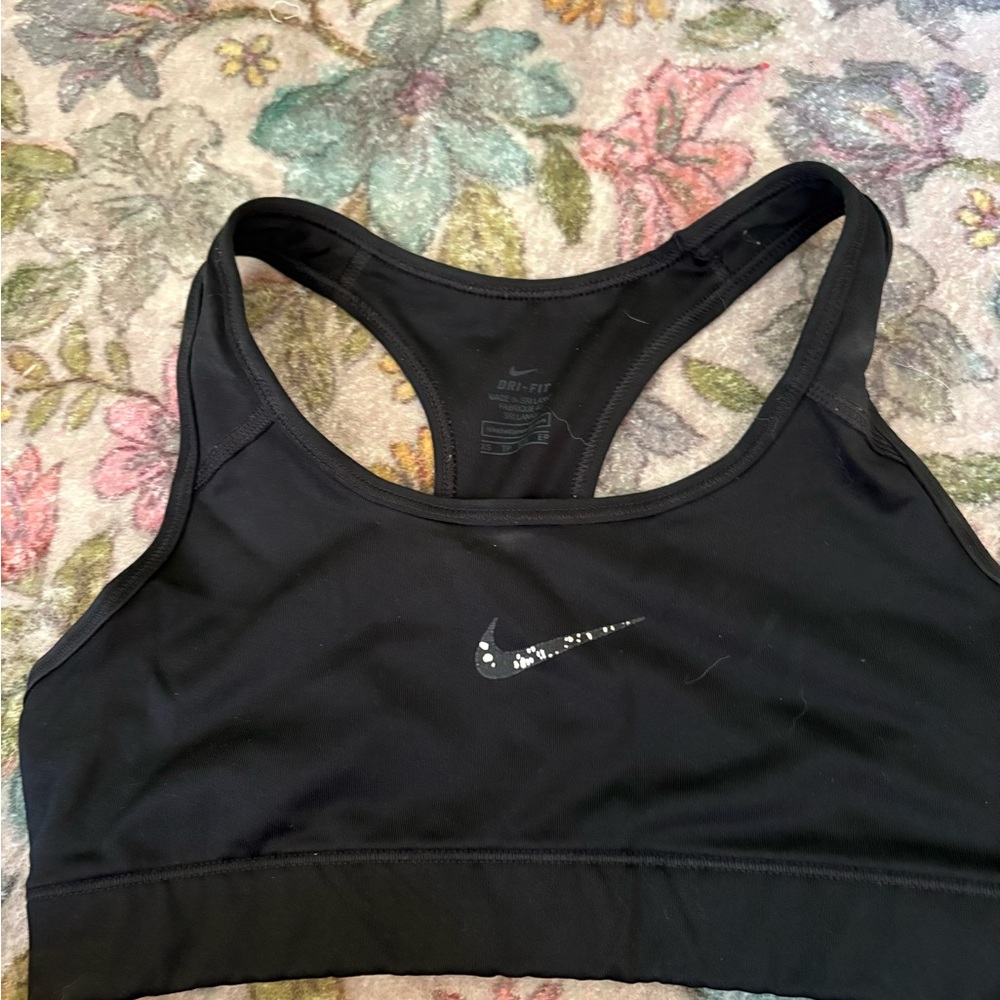 Nike Women's Black Racerback Sports Bra